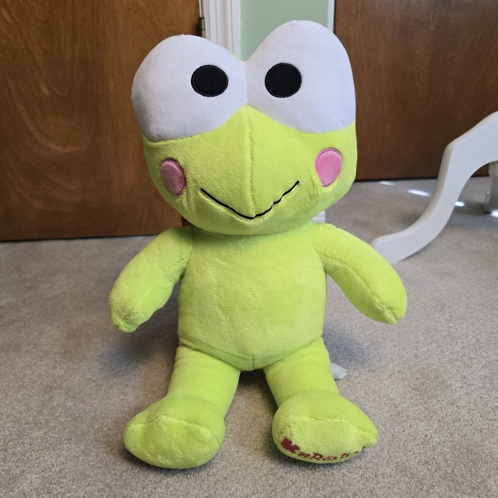 Keroppi Build A Bear Plush Frog 2010 RETIRED 18" Hello Kitty Sanrio 50th BAB